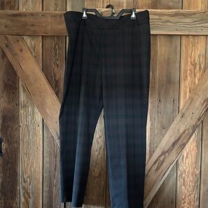 Allison Daley Women's Black Plaid Trousers